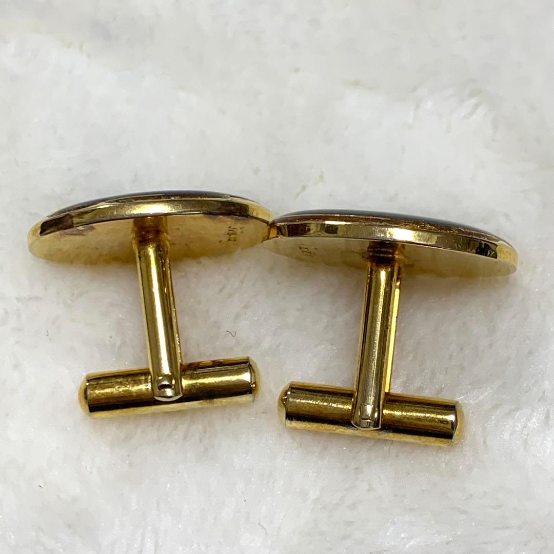 希少 Vintage Cartier カルティエ 2C ロゴ カフス タイピン