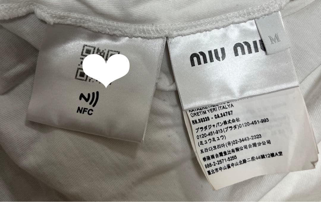 miumiu Tシャツ