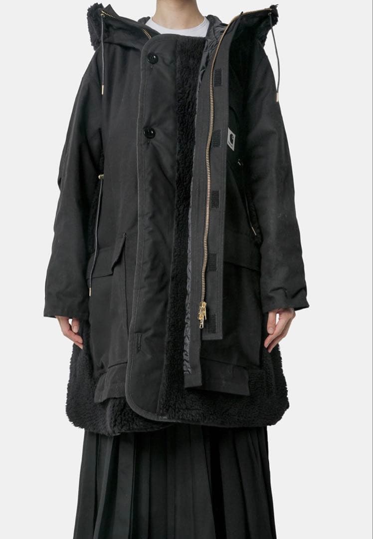 sacai × carhartt wip siberian モッズコート