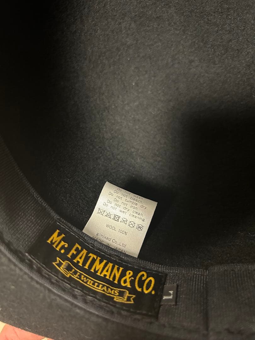 ミスターファットマン　ウールハット　ブラック