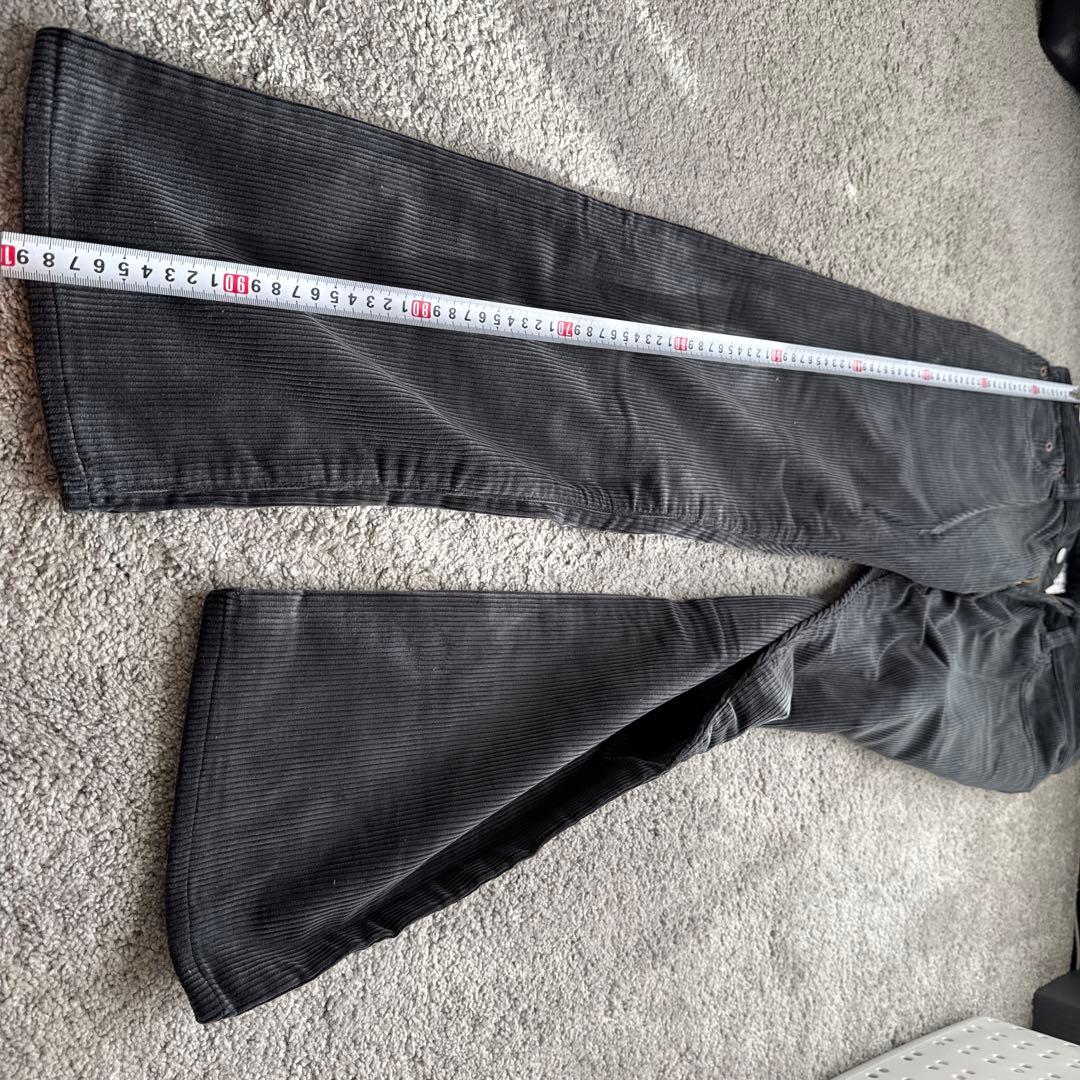 CALEE ブラック コーデュロイパンツ M