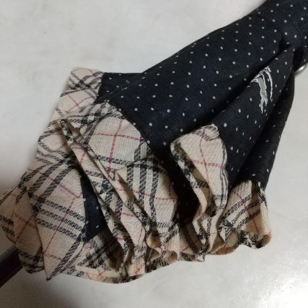 新品同様 BURBERRY 晴雨兼用 騎士 ドット ノバチェック 傘 高級