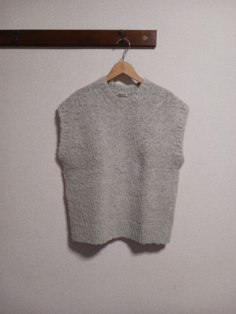 AURALEE WOOL ALPACA FELT VEST オーラリー ベスト