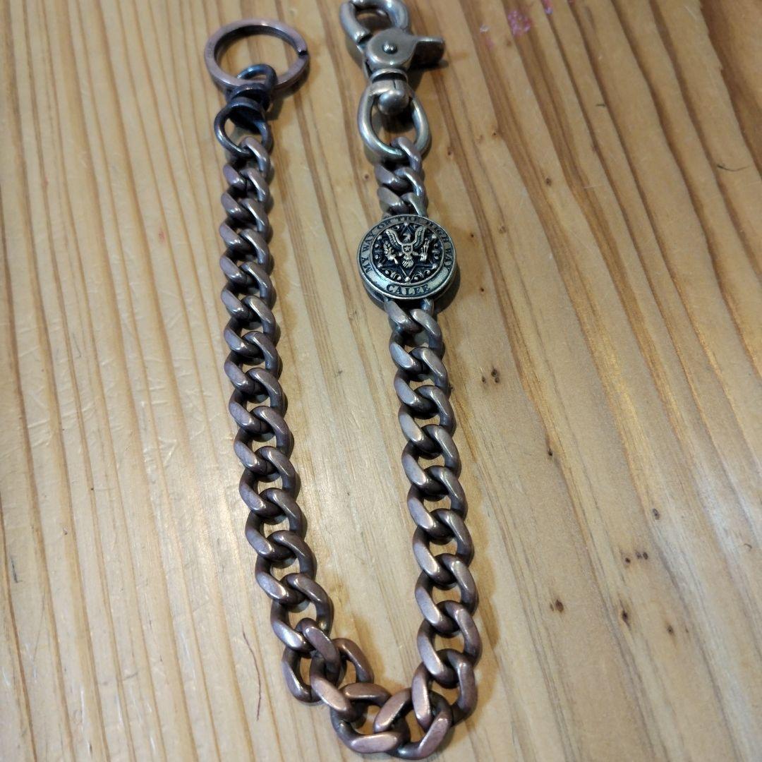 CALEE☆キャリー　ウォレットチェーン　ブラス