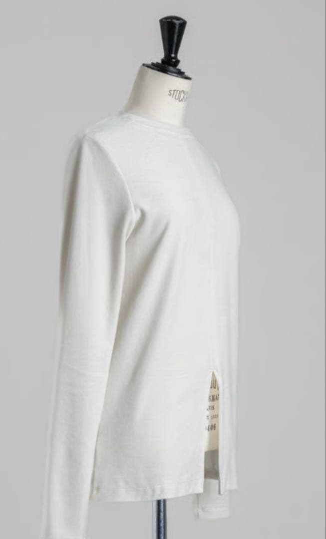 トップス FREY DOUBLE VELOURE TOP /Grayish white