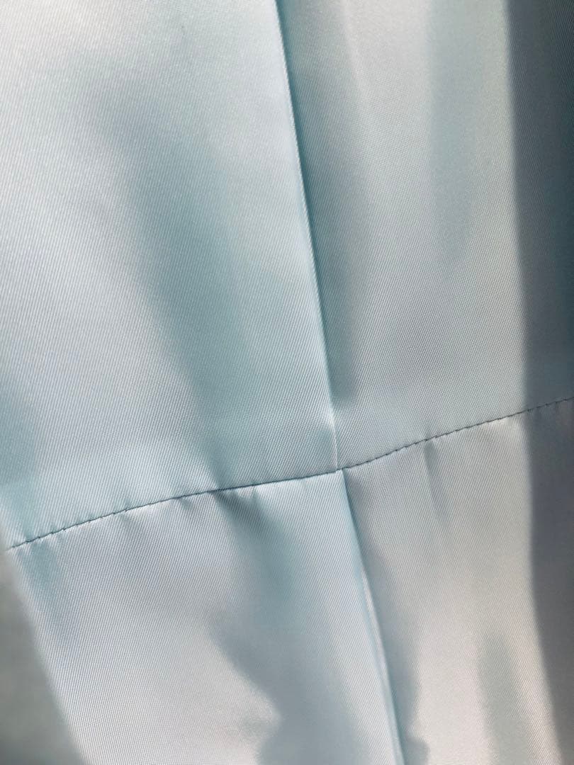 ティファニーブルーコート値下げしました！ブルーグレー　ウール100% グレー