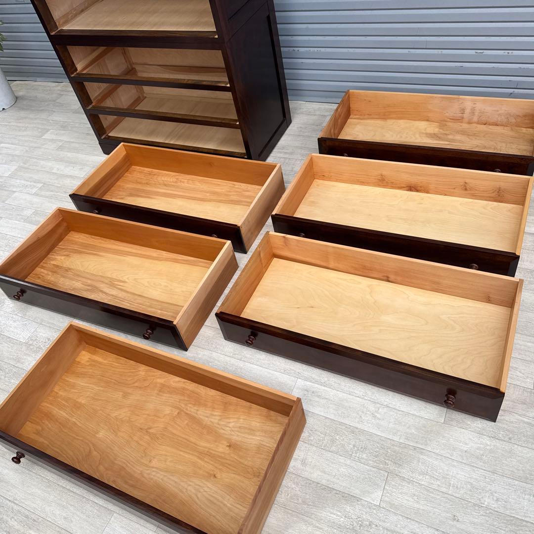 5*s様 松本民芸家具 D型和タンスⅡ ミズメザクラ無垢材 三段分割 チェスト