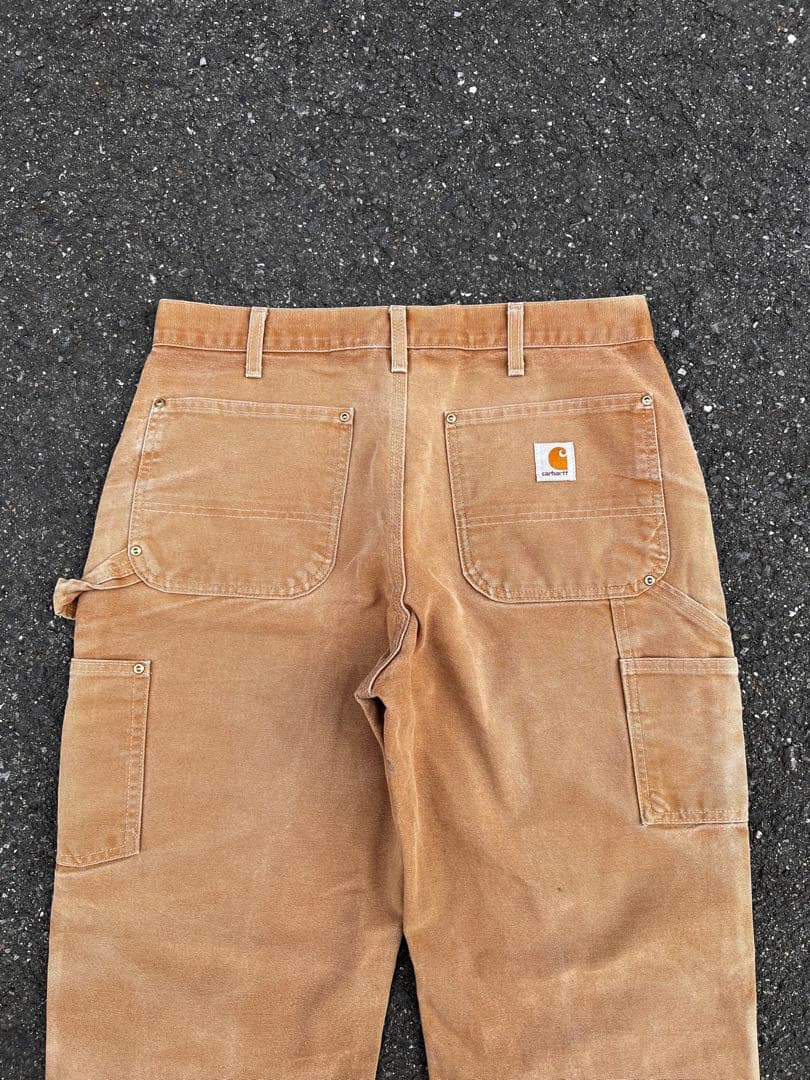 USA製 カーハートダブルニーペインターパンツ　ブラウン