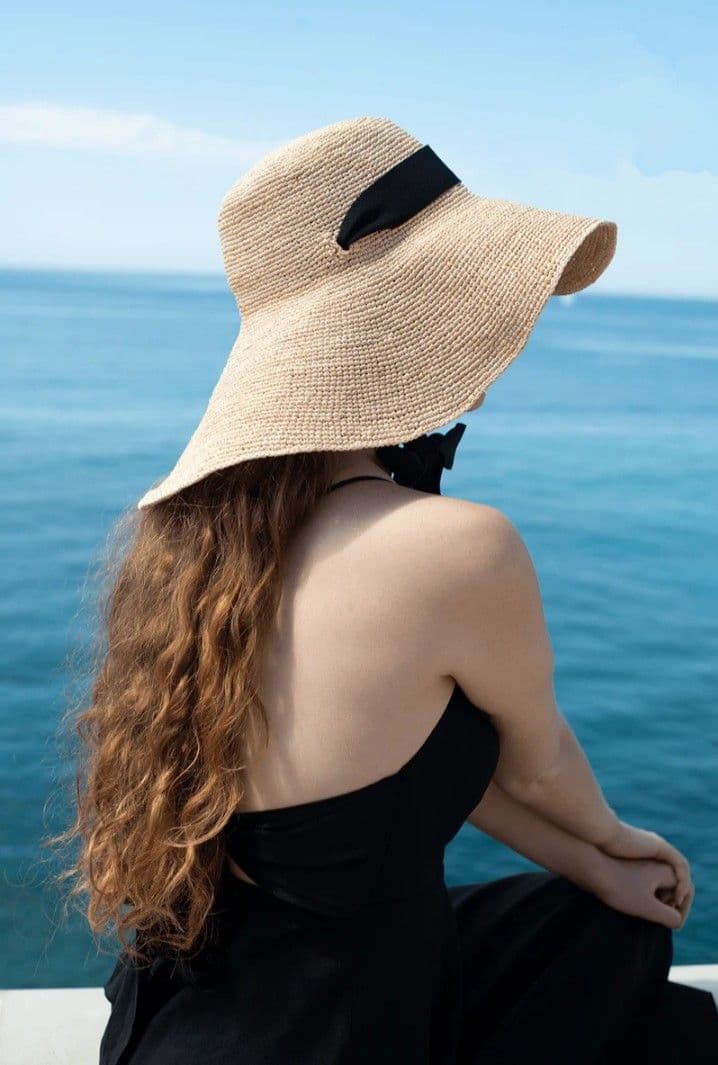 極美品 maison n.h paris ストローハット メゾンエヌアッシュパリ