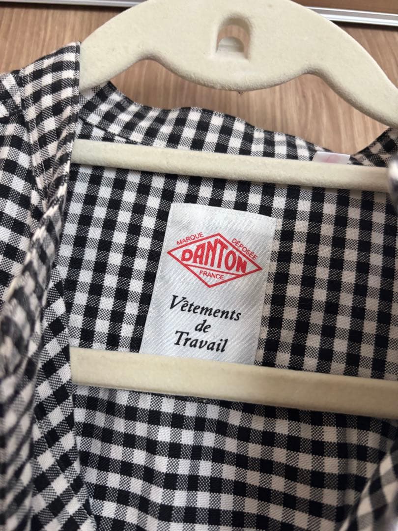 ⭐︎ふくろう　DANTON ギンガムチェック 長袖シャツ
