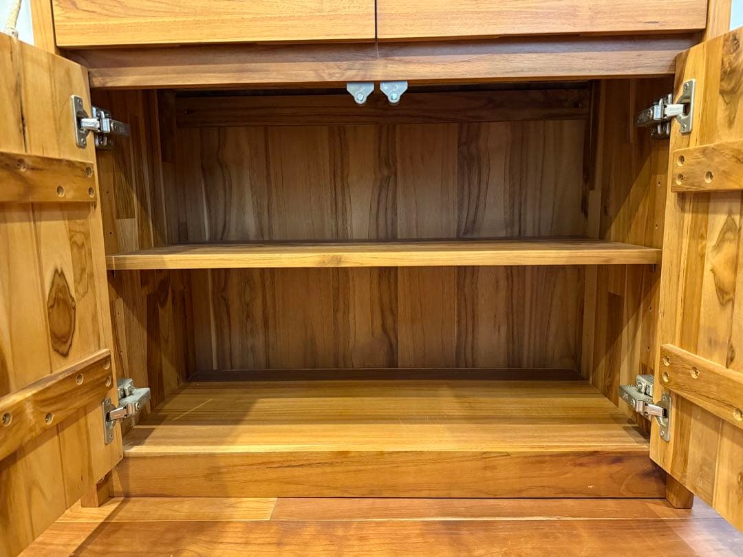 unico ウニコ カップボード 食器棚 天然木 廃番 おしゃれ