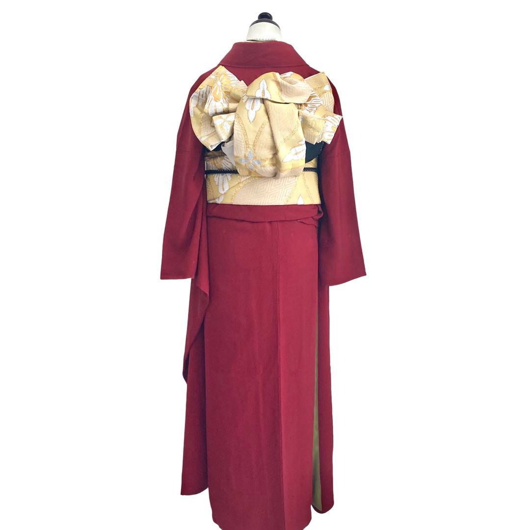 ★ 4848♥️断捨離中★赤 寛斎 無地 振袖6点セット‼️ NO6ま15