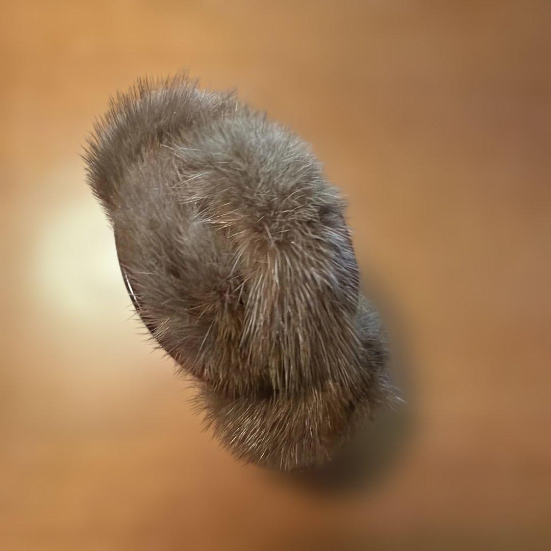 美品acca ヘアクリップ　ミンクファー　スワロフスキー　アッカ