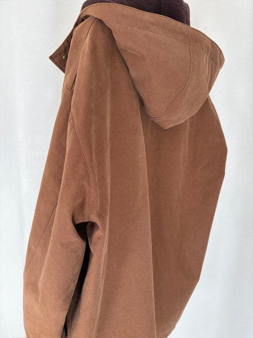 AURALEE 　WASHED HEAVY CANVAS LINER COAT