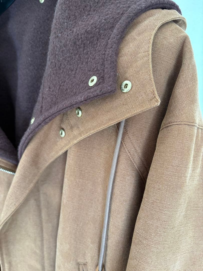 AURALEE 　WASHED HEAVY CANVAS LINER COAT