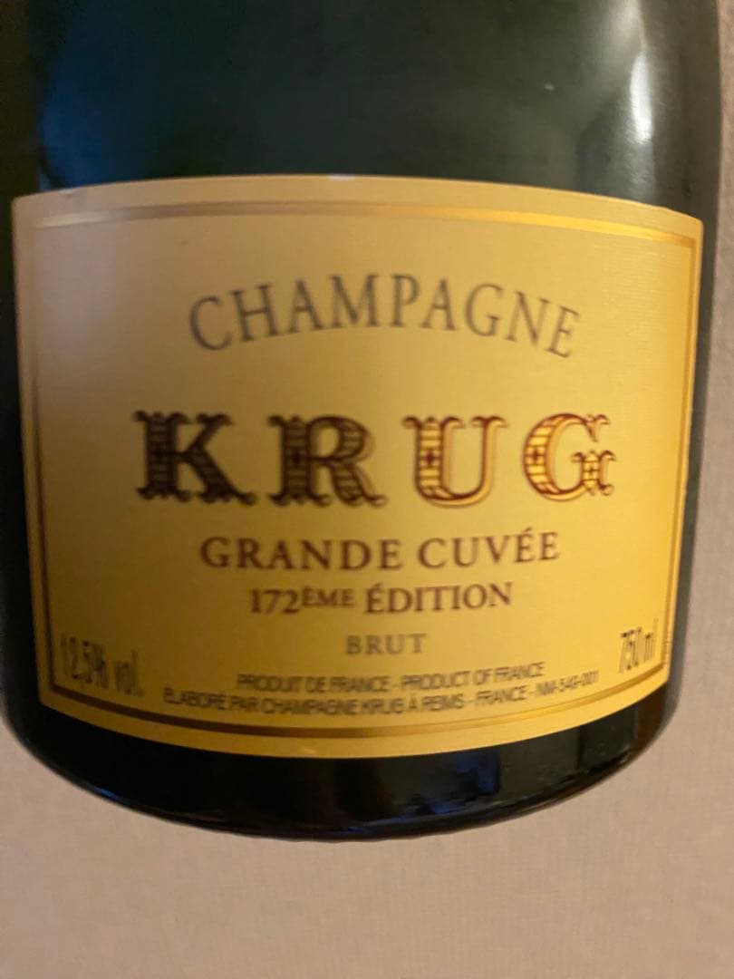KRUG グラン・キュヴェ 172ème Édition 750ml