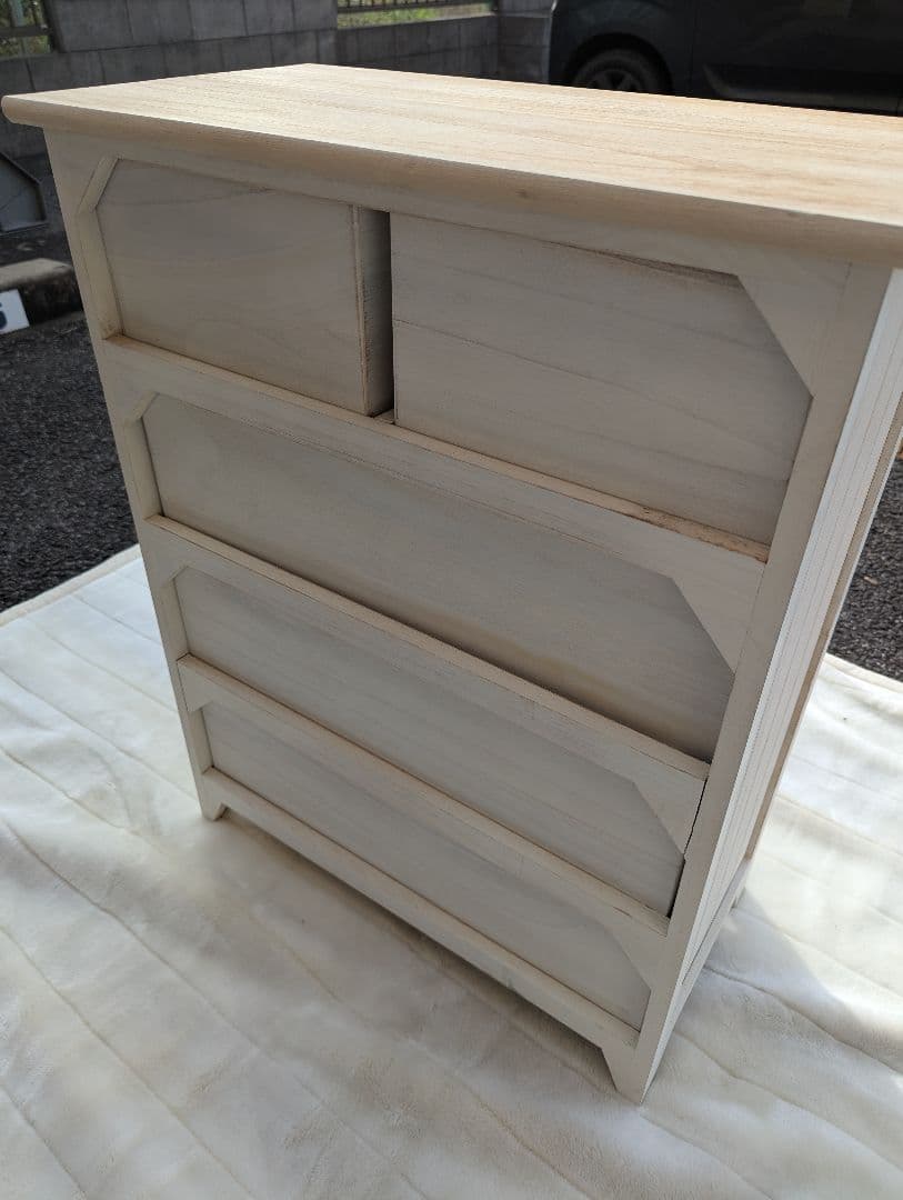 n*3様 アンティーク調　フレンチカントリーチェスト 天然木チェスト