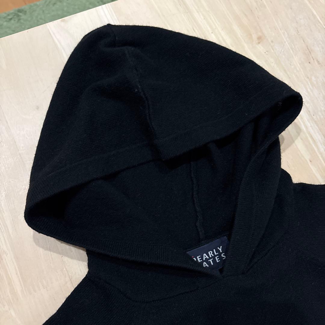 パーリーゲイツ☆カシミヤ混ニット フード付きニット パーカーニット ニコちゃん