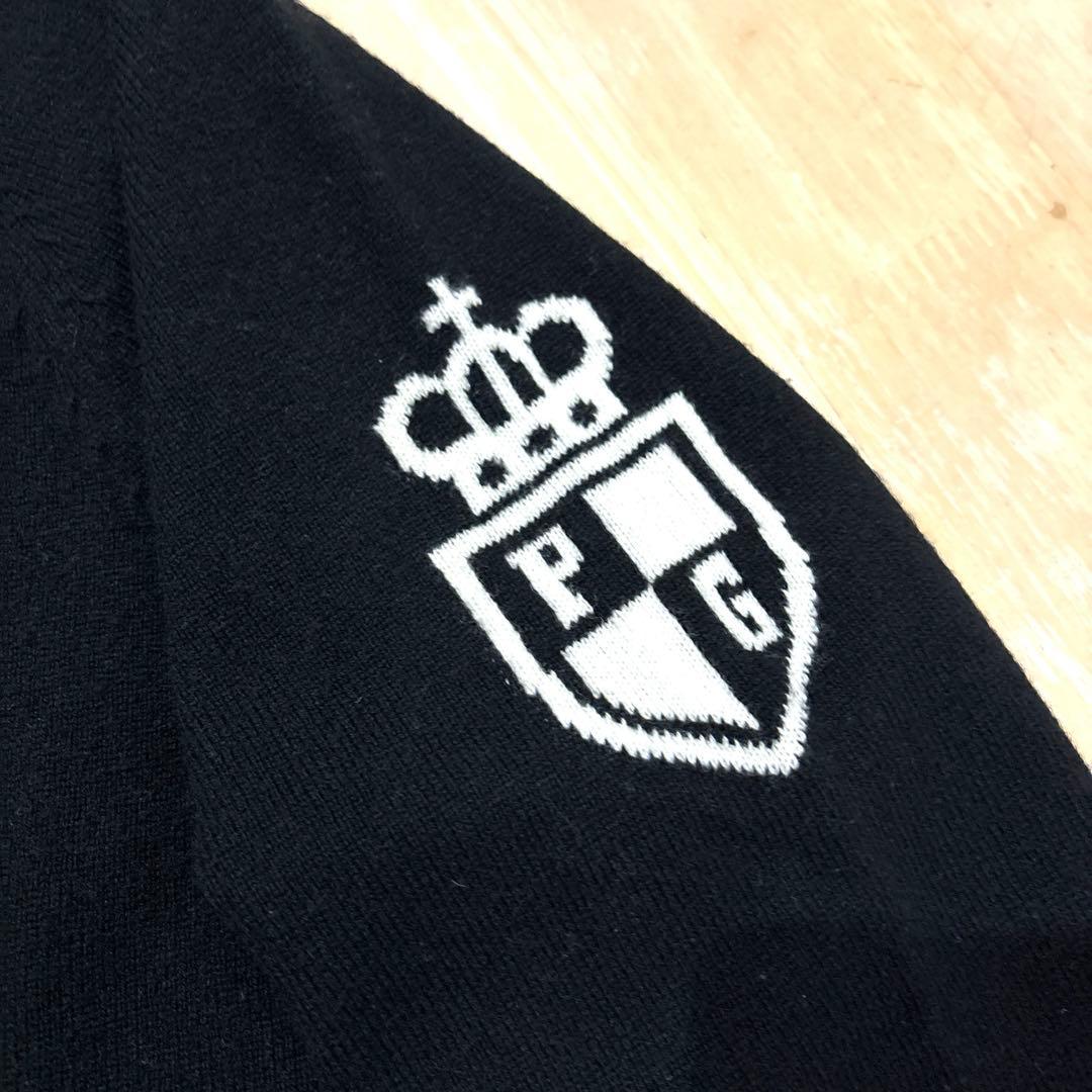 パーリーゲイツ☆カシミヤ混ニット フード付きニット パーカーニット ニコちゃん