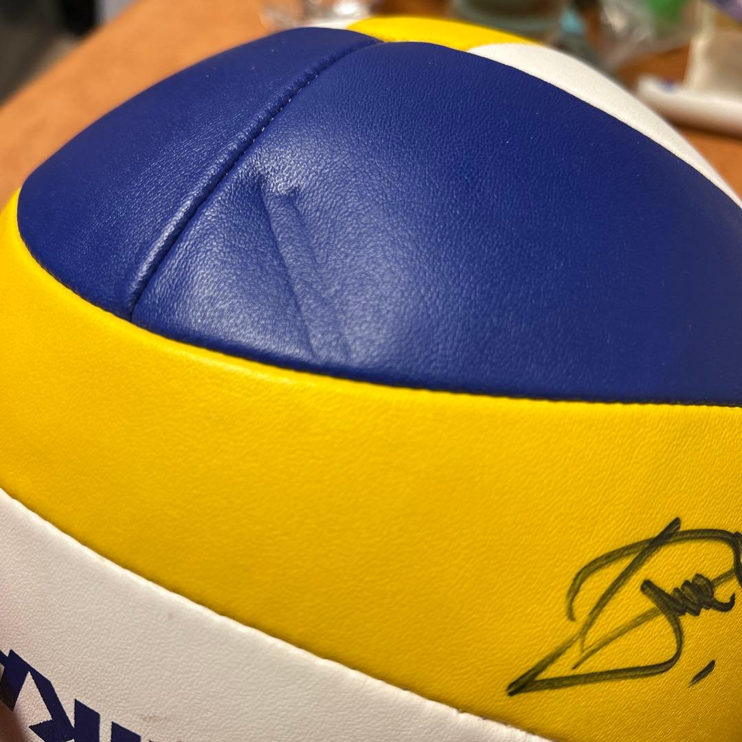 浅尾美和 他2名選手 直筆サイン入り ビーチバレーボール