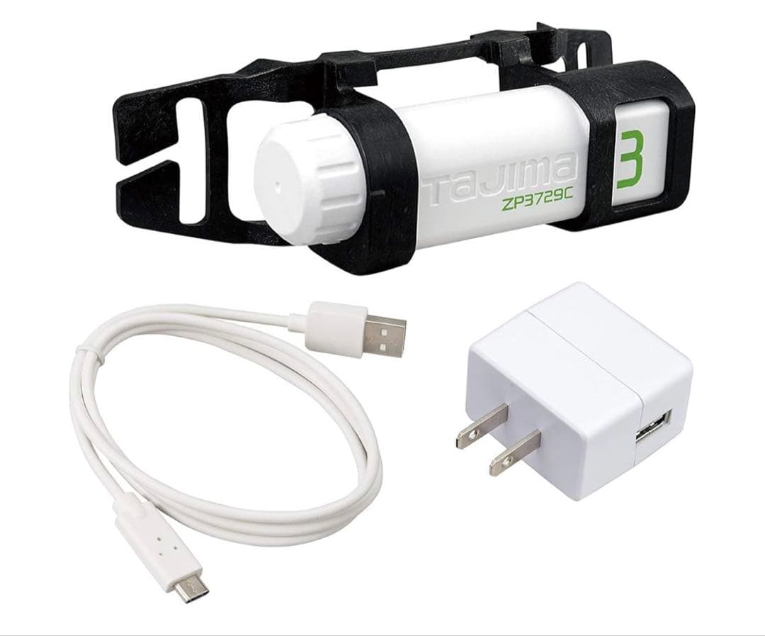 ヘルメット用送風機 タジマ 清涼ファン 風雅ヘッド2 フルセット