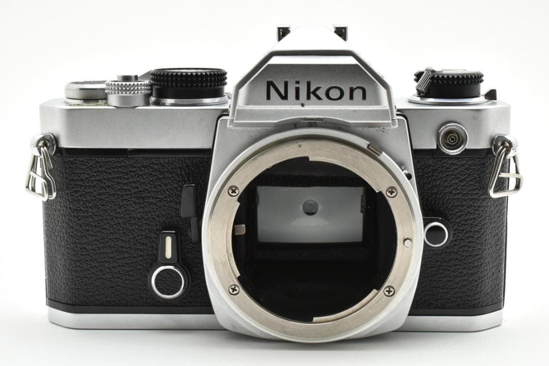 良品 NIKON FM シルバー フィルムカメラ モルト新品交換済 H041