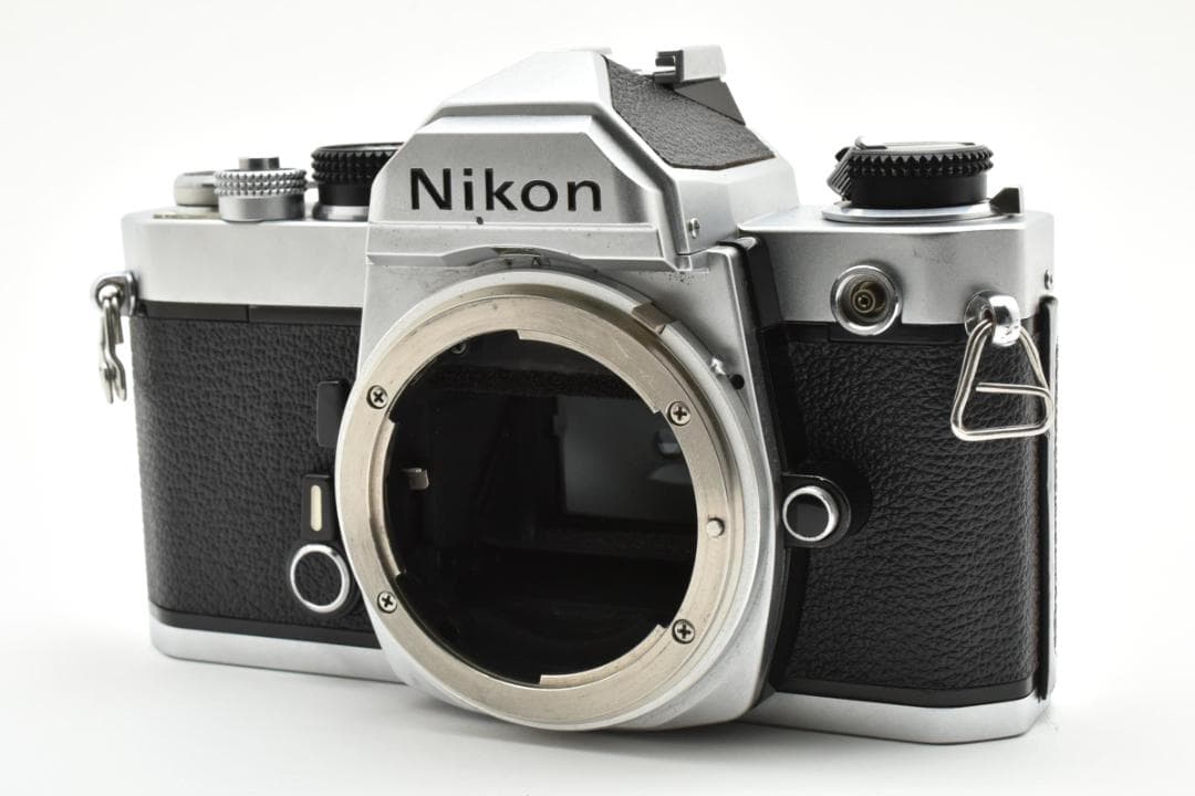 良品 NIKON FM シルバー フィルムカメラ モルト新品交換済 H041