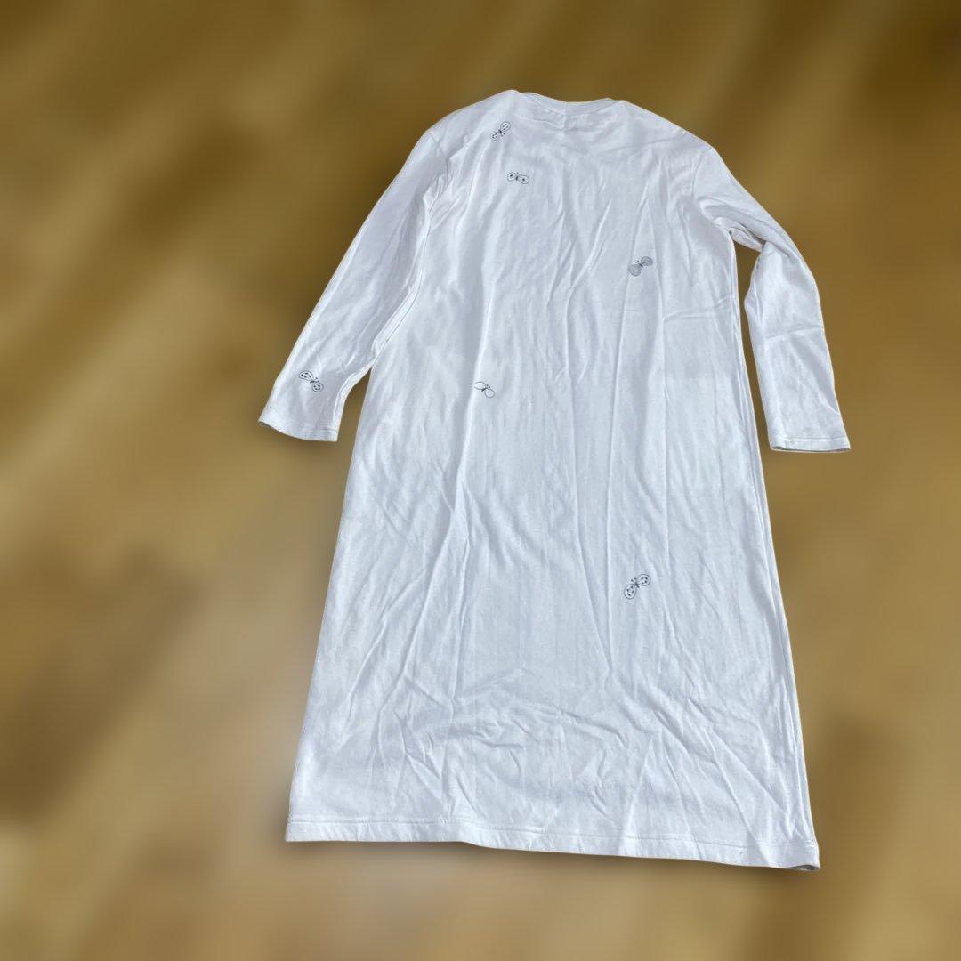 ミナ ペルホネン 白 長袖 ロングワンピースす❣️お値段交渉可‼️