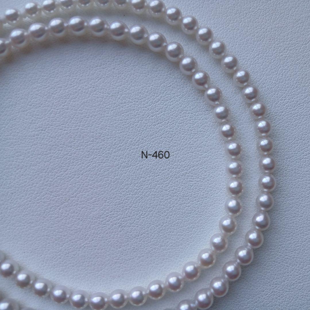 N460準花珠アコヤ真珠ベビーパールネックレス4.0～4.5㎜ 三重ブランド