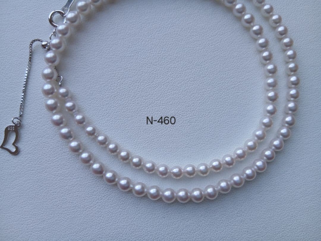 N460準花珠アコヤ真珠ベビーパールネックレス4.0～4.5㎜ 三重ブランド
