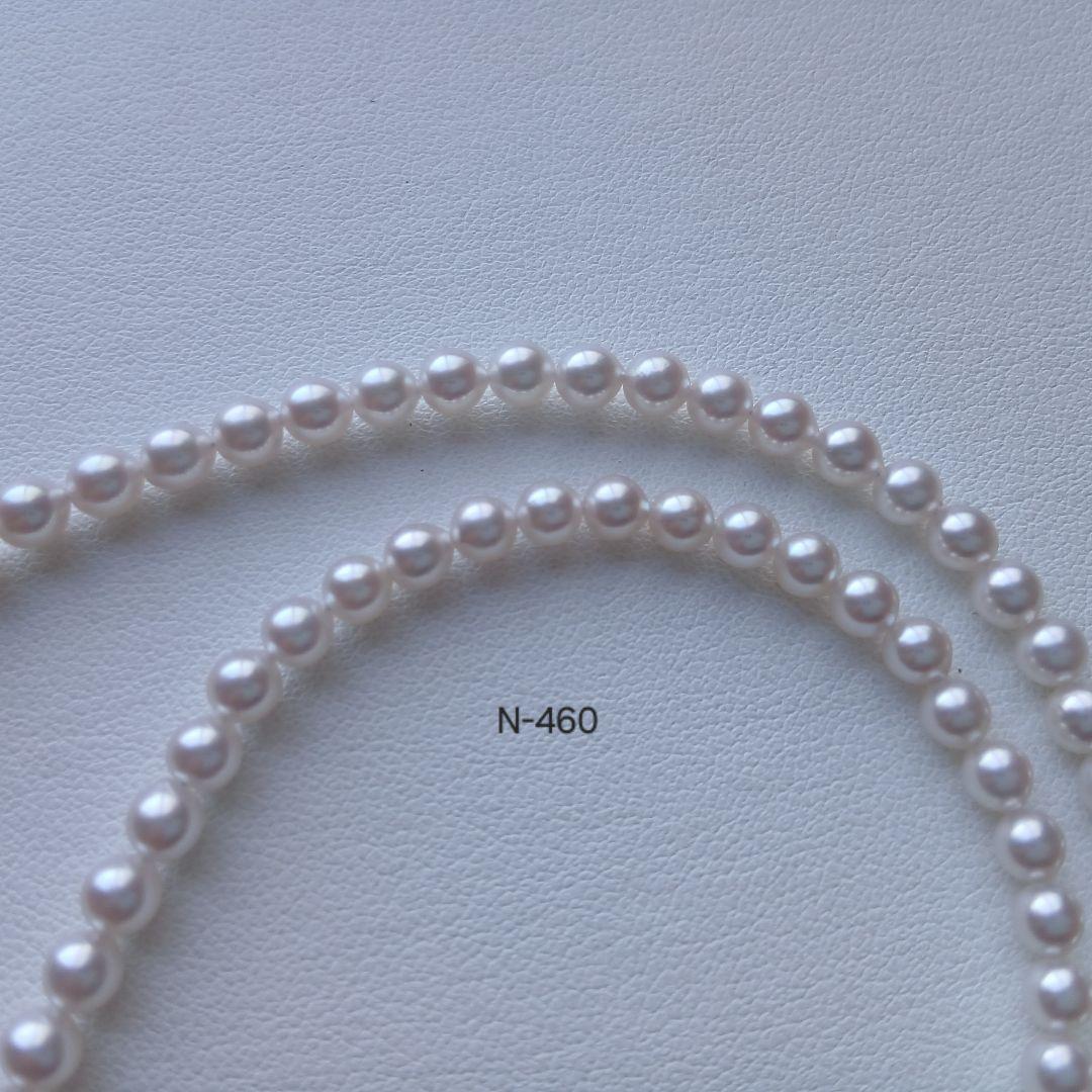 N460準花珠アコヤ真珠ベビーパールネックレス4.0～4.5㎜ 三重ブランド