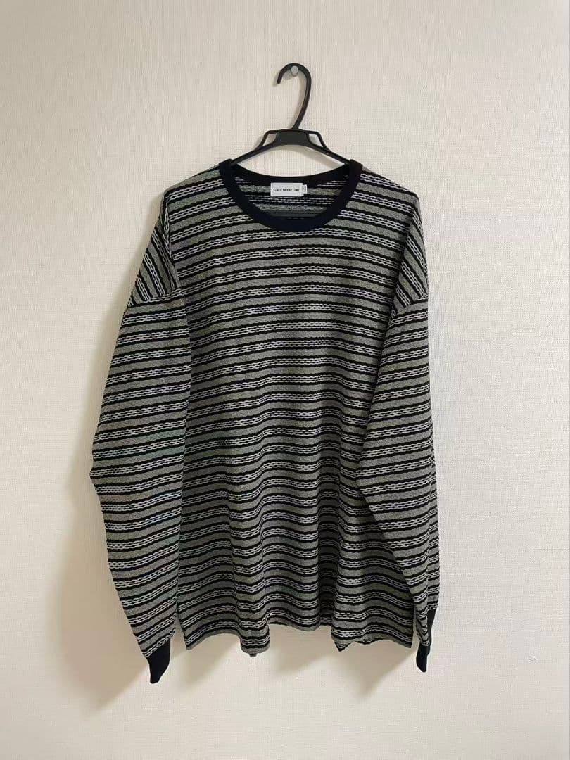 トップス COOTIE PRODUCTIONS Jacquard Border L/S