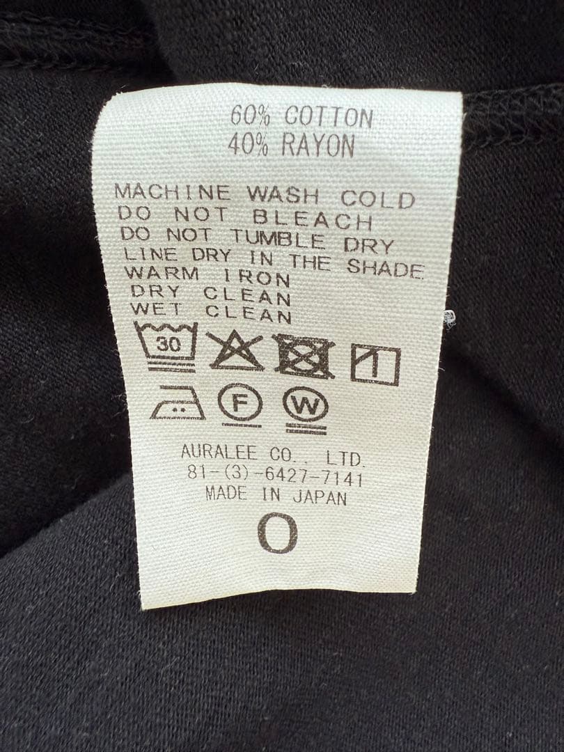 専用AURALEE 2025SS ジップT PLAITING HALFZIP