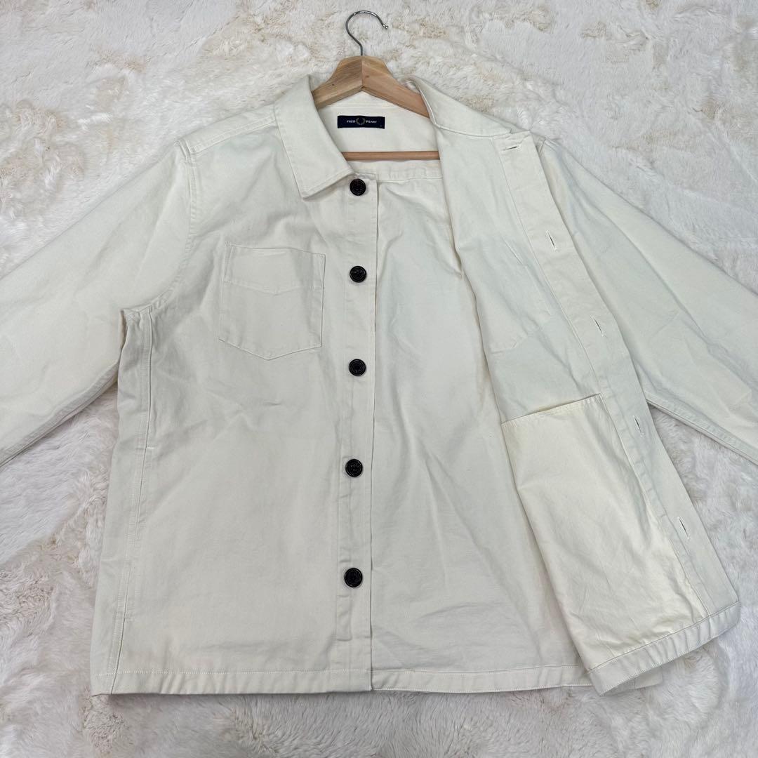 ✨希少✨Fred Perry Twill Overshirt Ecru M