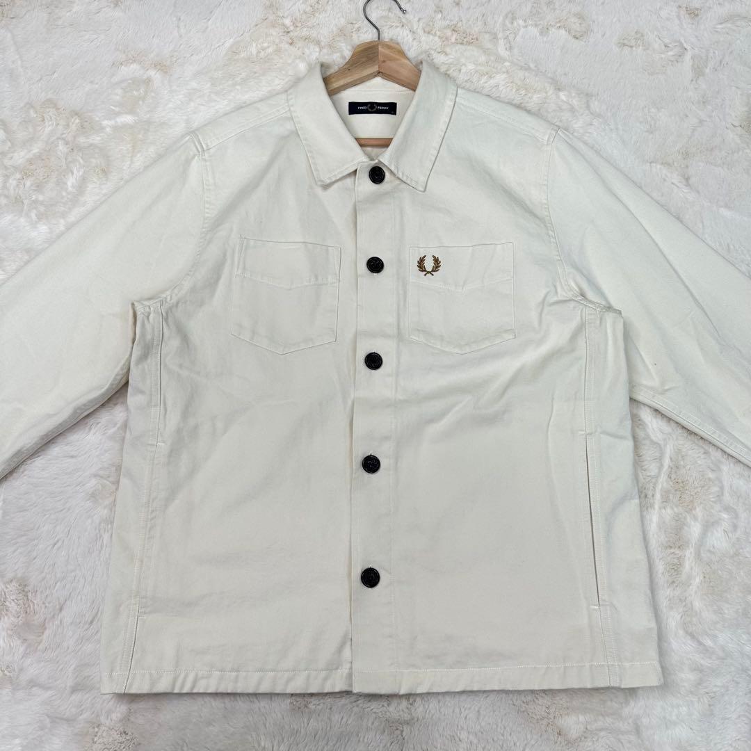 ✨希少✨Fred Perry Twill Overshirt Ecru M