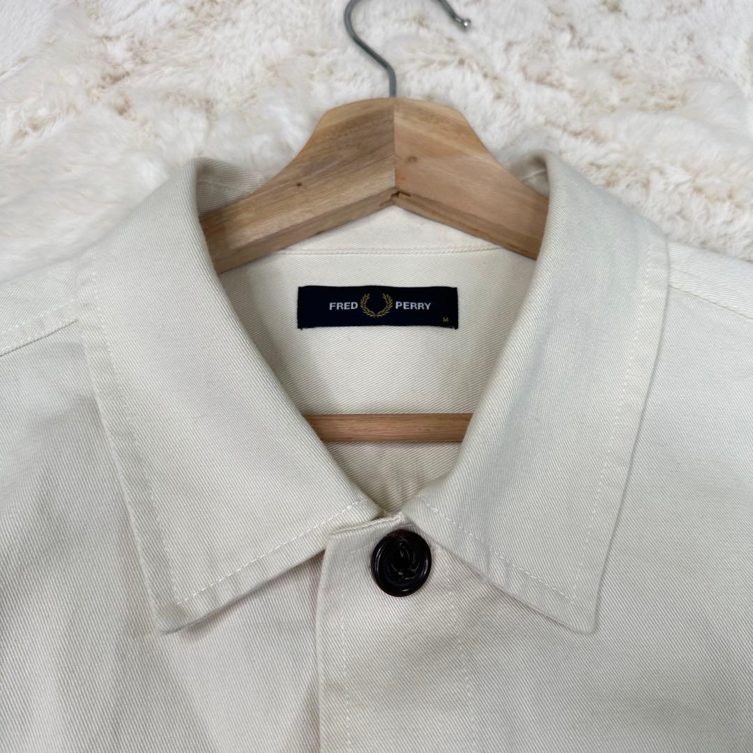 ✨希少✨Fred Perry Twill Overshirt Ecru M