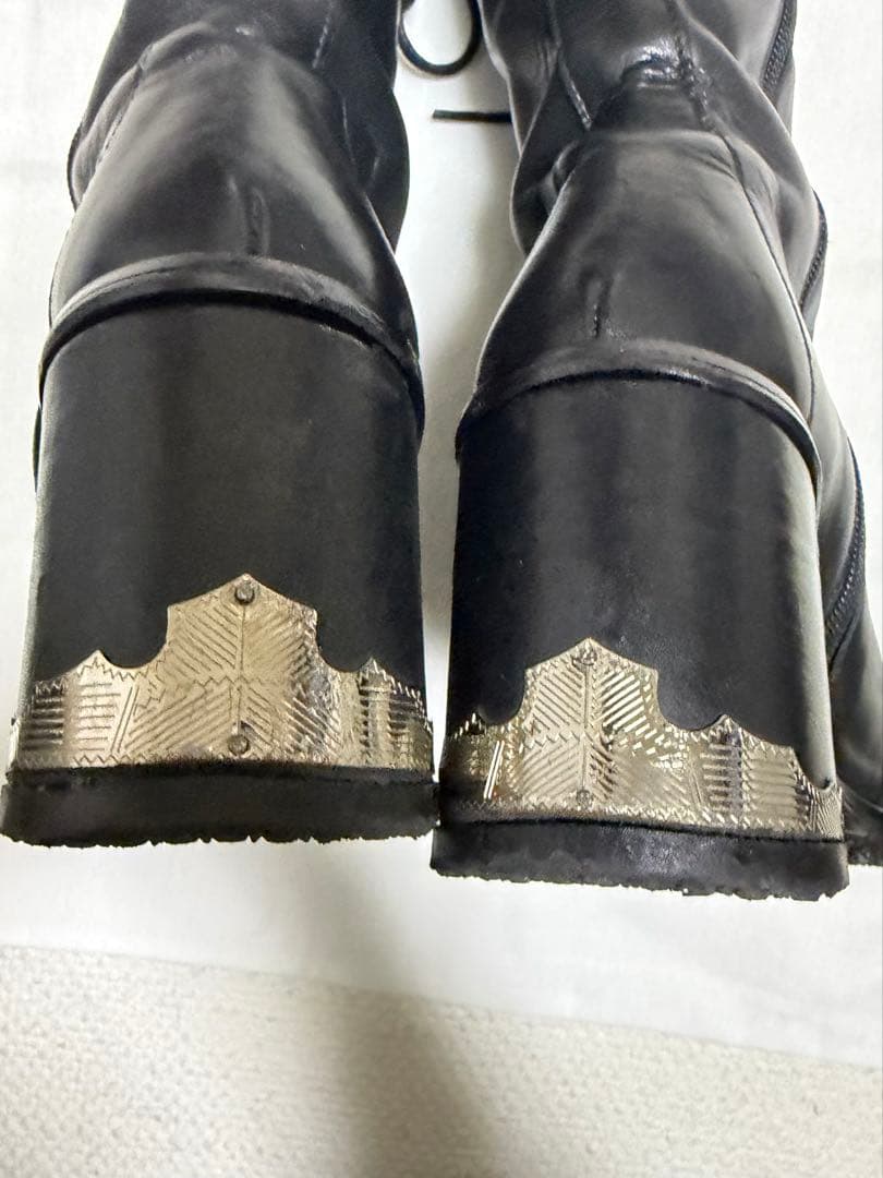 TOGA PULLAトーガプルラ　スクエアトゥロングブーツ 36