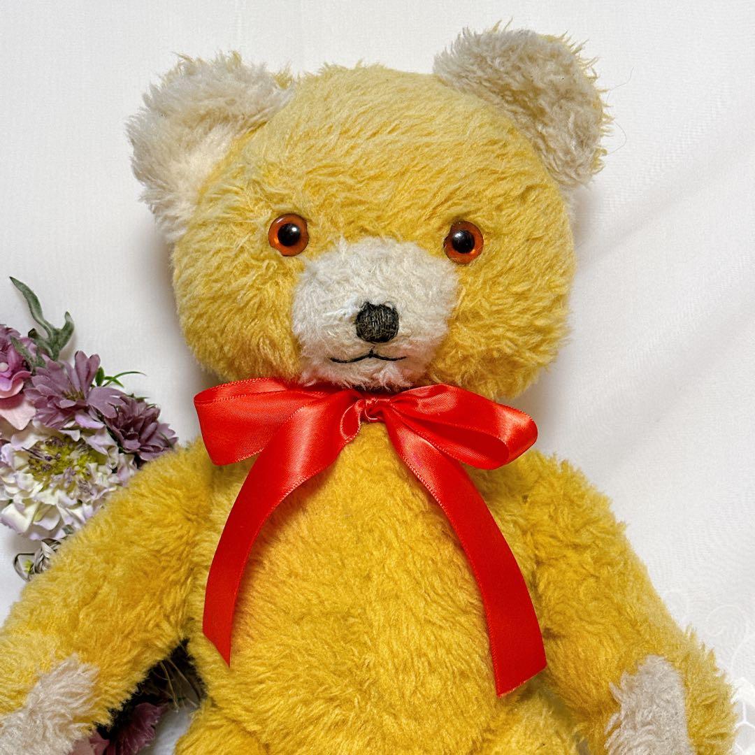 まんまる君 様✨希少✨❤️黄色いにっこりペディグリーベア❤️アンティークテディベア