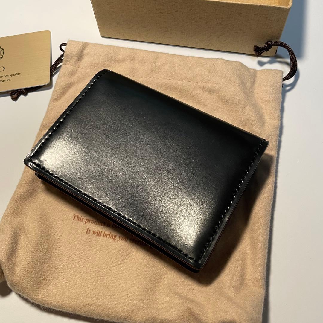 GANZO SHELL CORDOVAN 2 名刺入れ ブラック