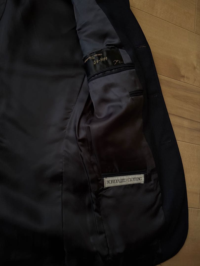 【定価90%OFF】 INDIVIDUALIZED CLOTHING 紺ブレ