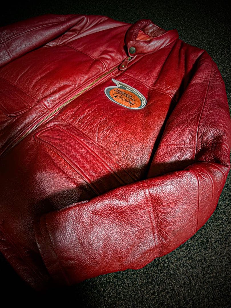 ハーレーダビッドソン デッドストックレザーダウン ボルドー M