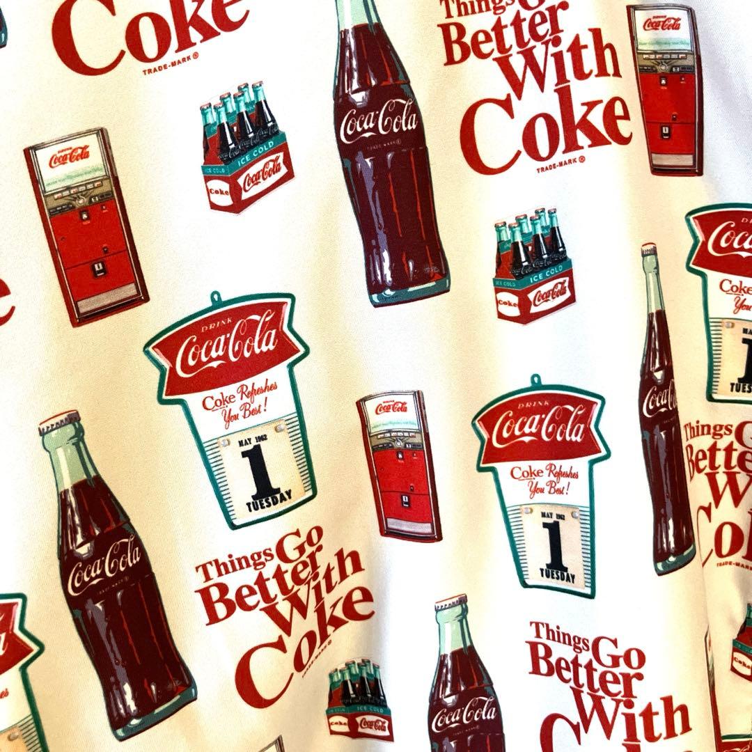 タイムセール　コカコーラ　グラニフブルゾンジャケット黒コーラ柄リバーシブル