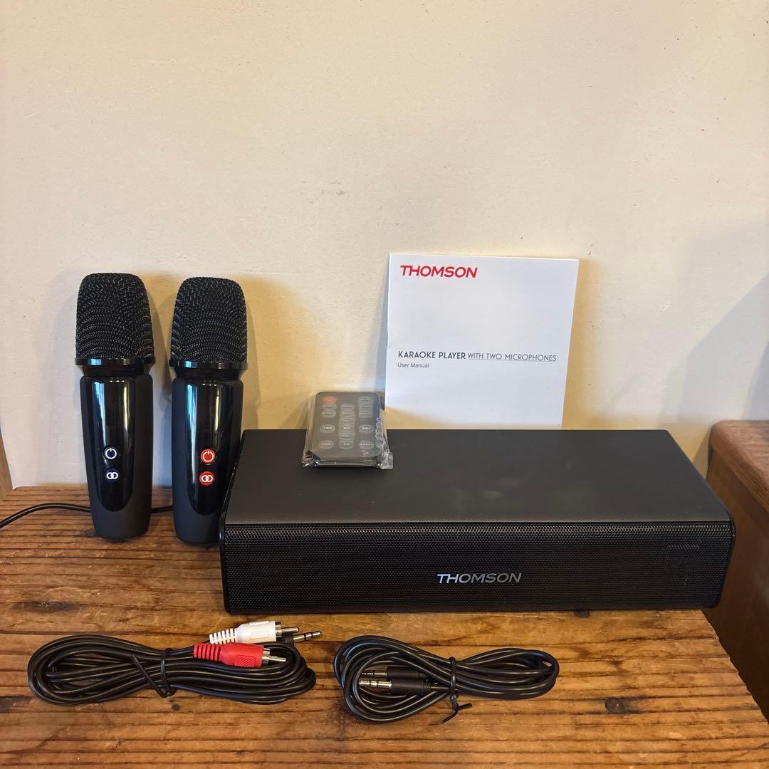 THOMSON カラオケプレーヤー 2本マイク付き