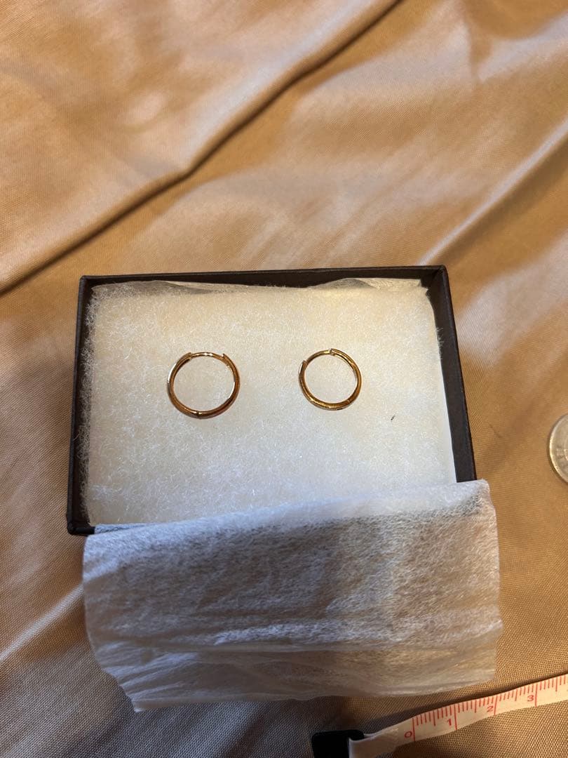 10K イエローゴールド ピアス、AVALANCHE