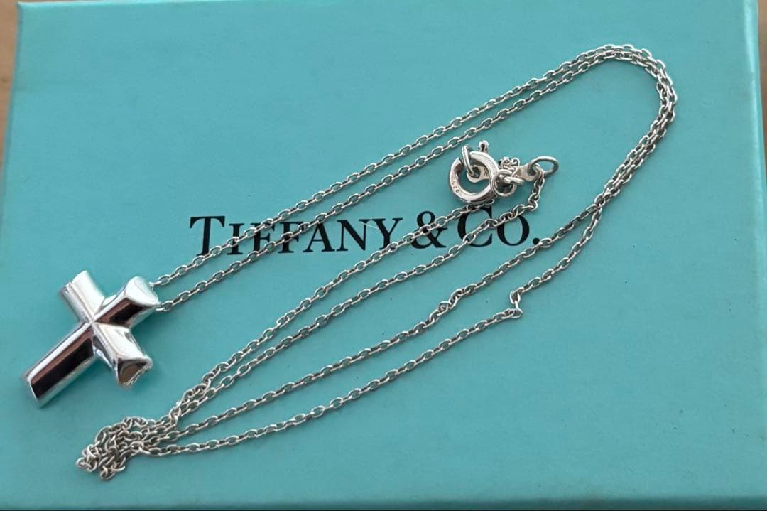 Tiffanyティファニーハートクロスネックレス
