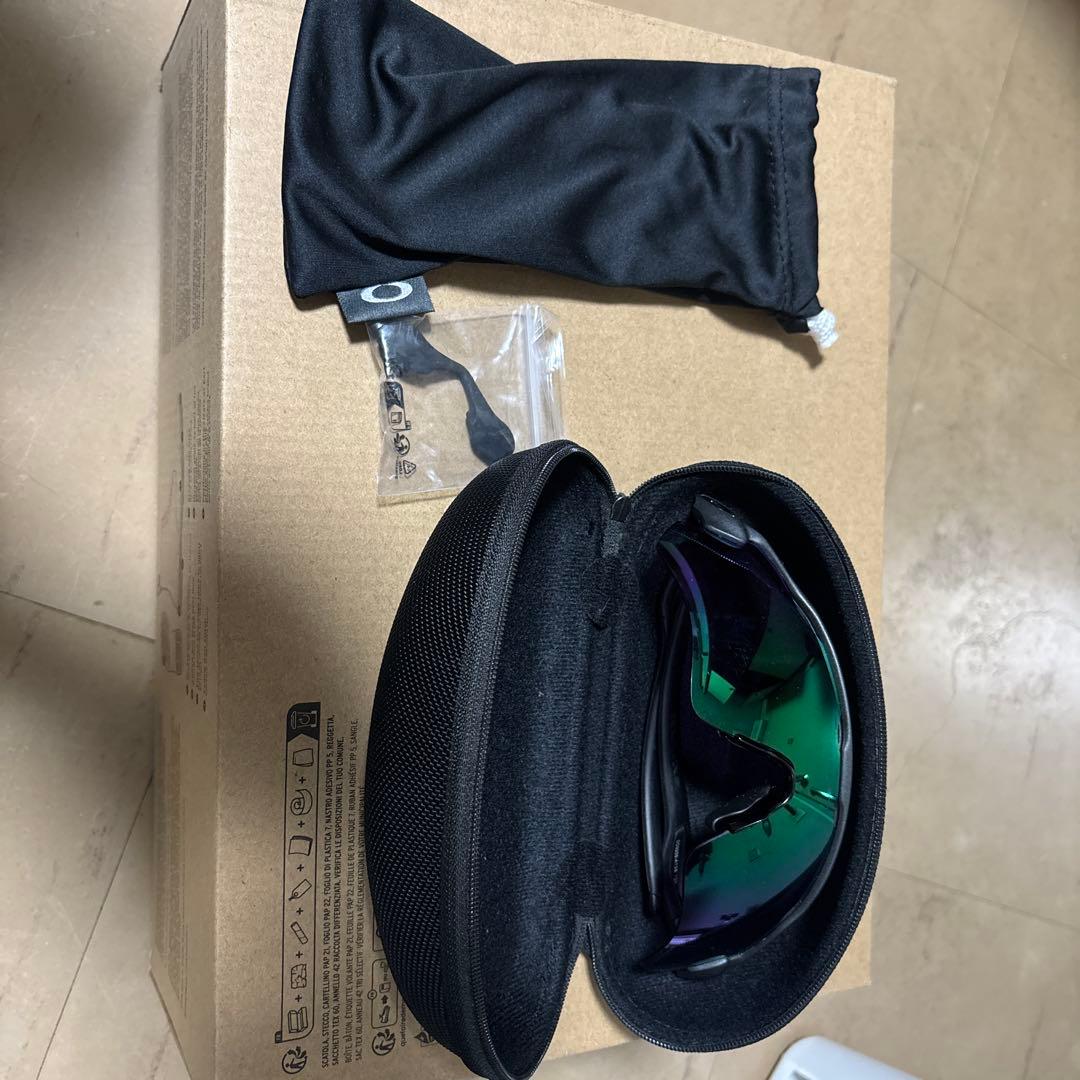 Oakley スポーツサングラス グリーン/パープル