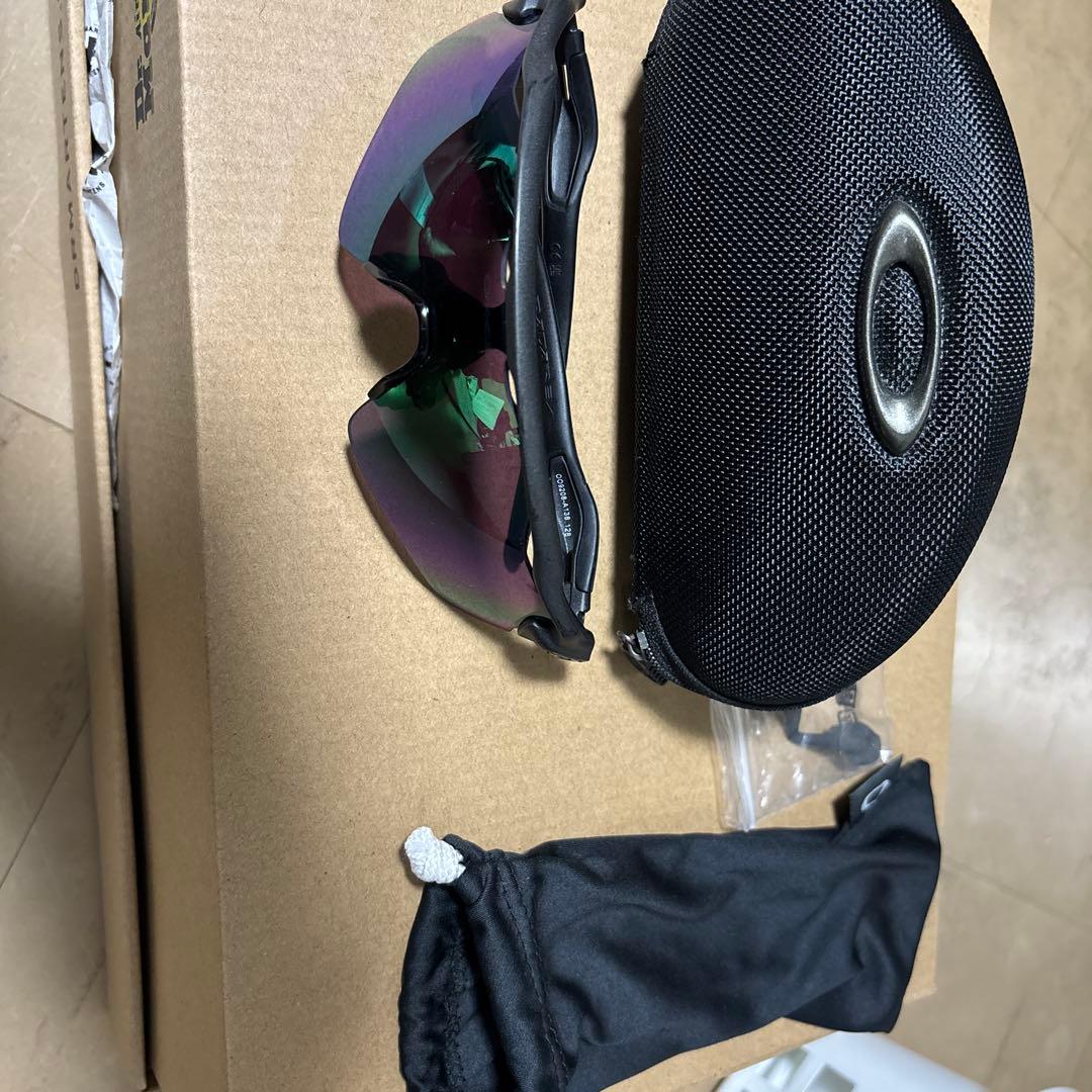 Oakley スポーツサングラス グリーン/パープル