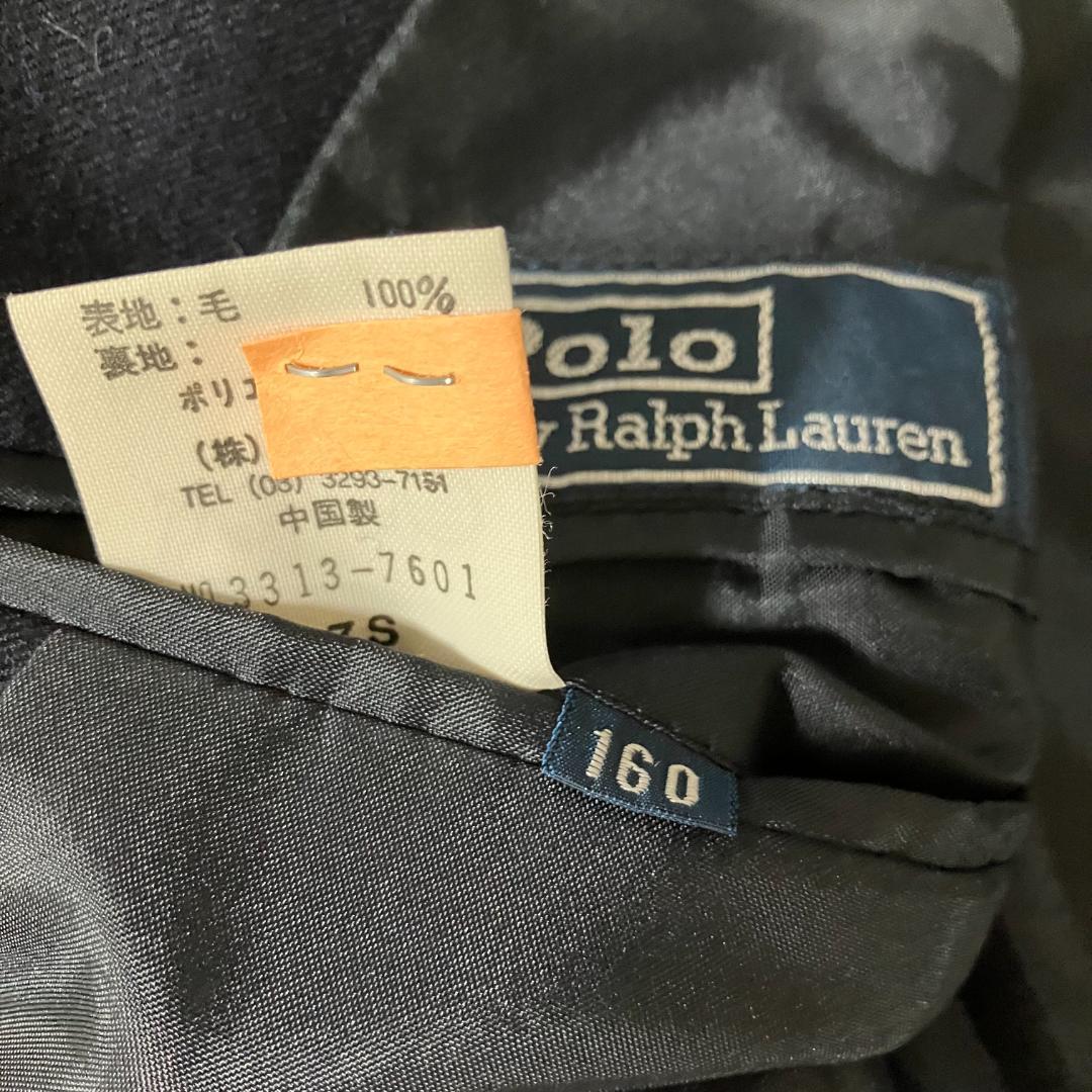 Ralph Lauren 紺ブレ　ダブルテーラードジャケット　金ボタン160