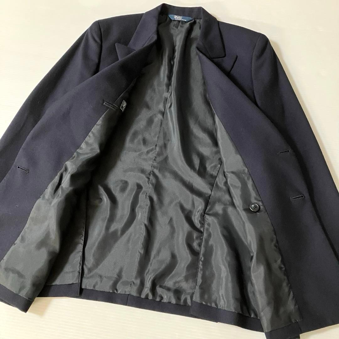 Ralph Lauren 紺ブレ　ダブルテーラードジャケット　金ボタン160