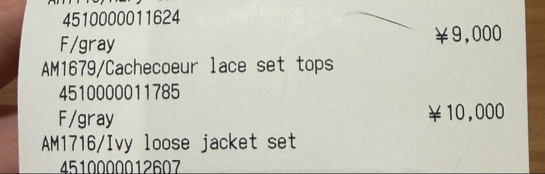 トップス andmary Cachecoeur lace set tops gray